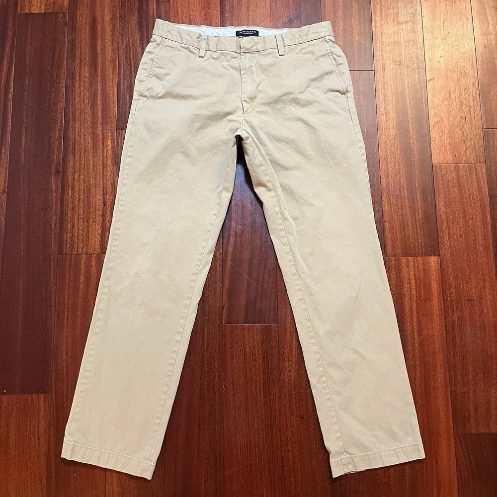 Banana Republic Pants Mens 34x34 Tan Chino Emerson Khaki Workwear Gorpcore READ*